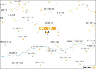map of Voropuni