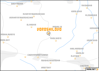 map of Voroshilovo