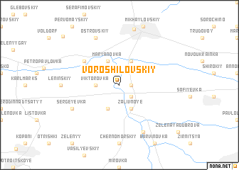 map of Voroshilovskiy