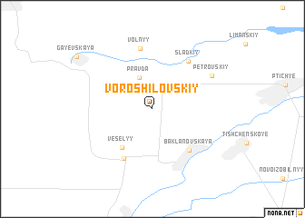 map of (( Voroshilovskiy ))