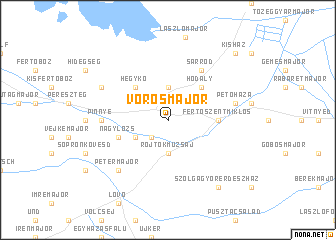 map of Vörösmajor