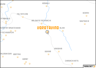 map of Vorotavino