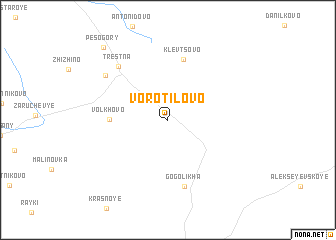 map of Vorotilovo