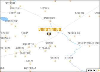map of Vorotimovo