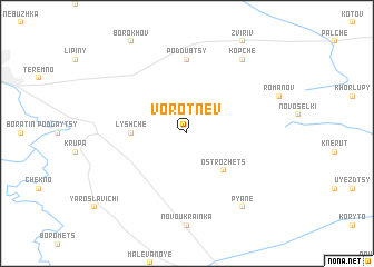 map of Vorotnëv