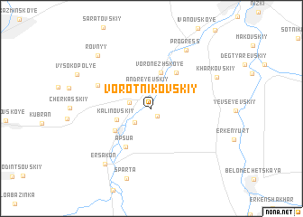 map of Vorotnikovskiy