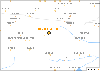 map of Vorotsevichi