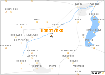 map of Vorotynka