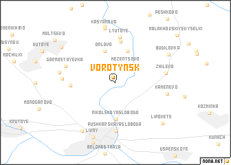 map of Vorotynsk