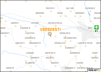 map of Voroveşti