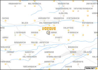 map of Vorove