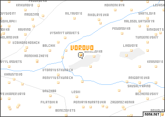 map of Vorovo