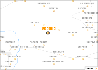 map of Vorovo