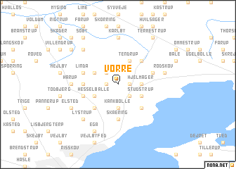 map of Vorre