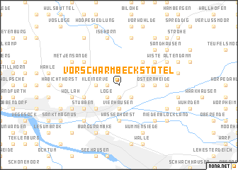 map of Vorscharmbeckstotel