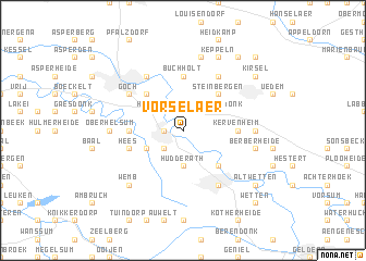 map of Vorselaer