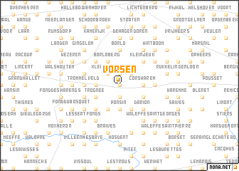 map of Vorsen