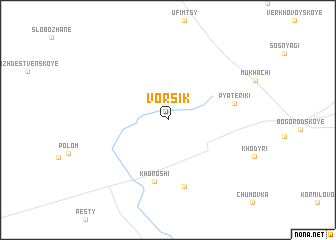 map of Vorsik