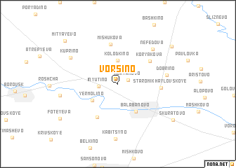 map of Vorsino