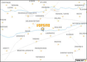 map of Vorsino