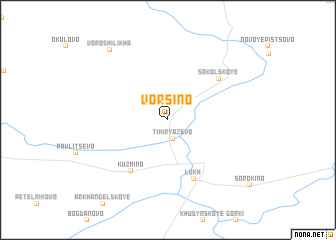 map of Vorsino