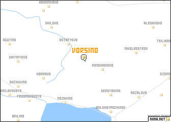map of Vorsino