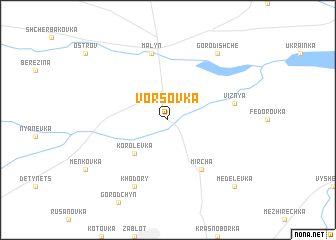 map of Vorsovka