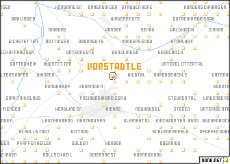 map of Vorstädtle