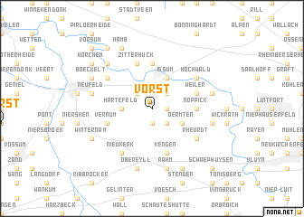 map of Vorst