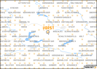 map of Vorst