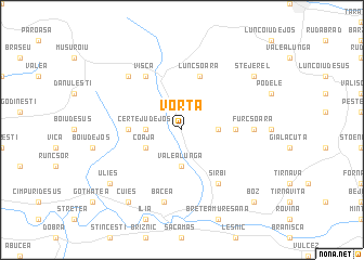 map of Vorţa