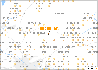 map of Vorwalde