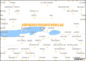 map of Vorwerk Friedrichsmilde