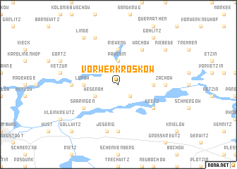 map of Vorwerk Roskow