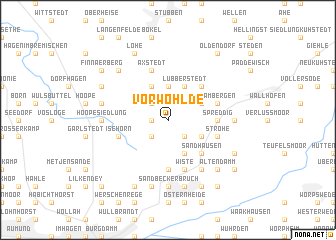 map of Vorwohlde