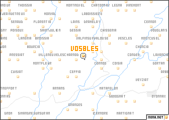 map of Vosbles