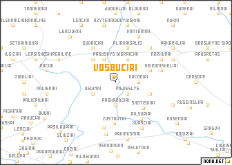 map of Vosbučiai