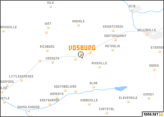 map of Vosburg