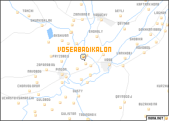 map of Voseabadi-Kalon