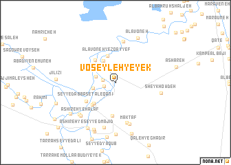map of Voseyleh-ye Yek