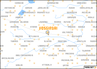 map of Vosgirdai