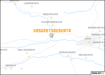 map of Vosgretsovskaya