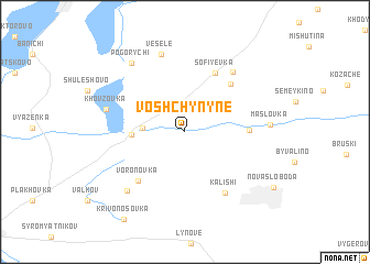 map of Voshchynyne