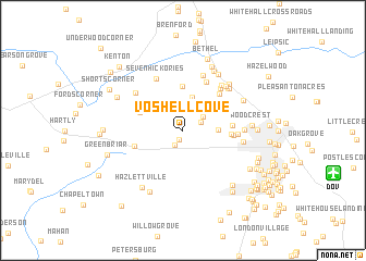 map of Voshell Cove