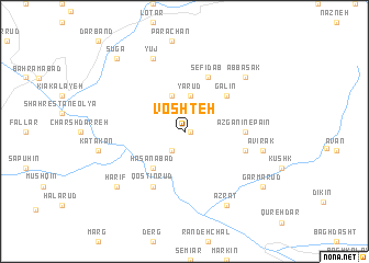 map of Voshteh