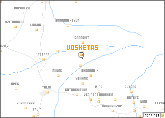 map of Vosketas