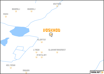 map of Voskhod