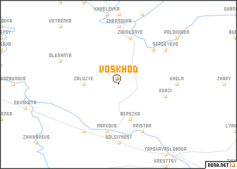 map of Voskhod