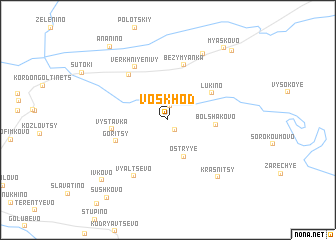 map of Voskhod