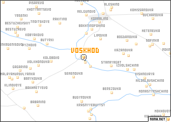 map of Voskhod